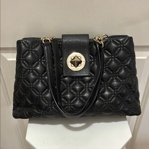 Kate Spade ♠️ Black Quilted Leather Handbag